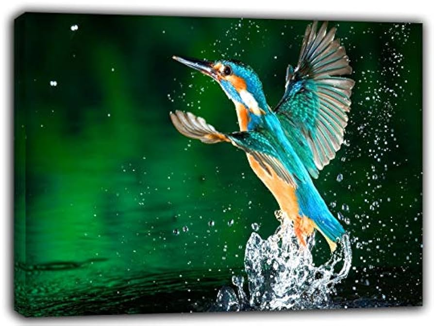 美術アートパネル 絵画インテリア 絵画プリント キャンバスプリントポスター39 Amazon.co.jp: ポスター絵画 水から鳥が羽ばたく絵画インテリア